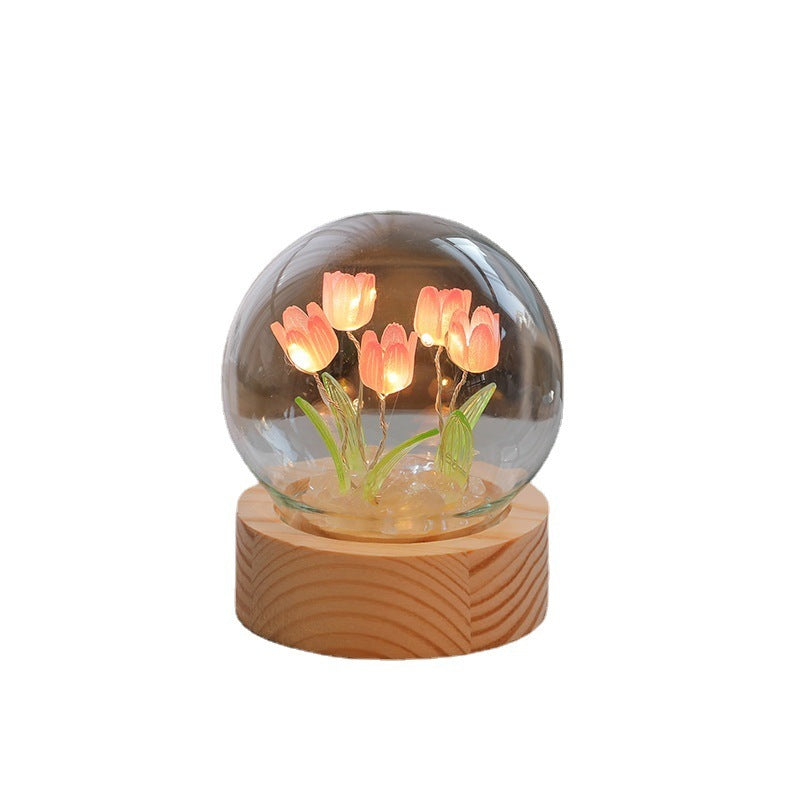 Artificial Tulip Flower Night Light Ornaments