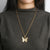 Electroplated 18ct Gold Plated Solid Necklace